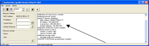 Net-Log-Win Serial Utility window 2