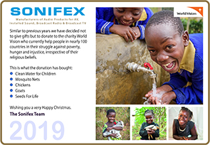 Sonifex Charity Card